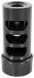American Precision Arms Gen 2 Micro Bastard, Self Timing Muzzle Brake, 1/2"-28 Threads, 1.86" OAL, .750" Diameter, Black Nitride Stainless Steel 