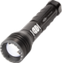 Police Security Twin Power Long Throw Flashlight, 220/450 Lumens White LED, Black 