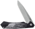Case Kinzua, Spear Point Stonewashed S35VN SS Blade, Black Anodized US Flag Aluminum Handle 