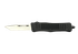 Steel River Knives MT620BULT, Lightweight Automatic Folding Knife, Black Aluminum Handle, Polished D2 Tanto Blade 