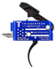 TriggerTech Competitive Independence Pro, Curved Two-Stage AR-15 Trigger, Blue with White Engraving 