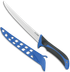 Outdoor Edge ReelFlex, 7.50" Fixed Fillet Knife, Blue/Black TPR Handle, Satin 4116 Stainless Blade 