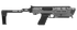 Meta Tactical MX-1 Conversion Kit, Glock Compatible, Gray Aluminum Frame w/ M-LOK & Picatinny Rail, Black Polymer Folding Stabilizer 