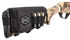 Hunters Specialties Buttstock Shell Holder, 3-Round Shotgun Shell Carrier w/ Zippered Pouch, Black Polyester 