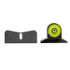 XS Sight DXW2 Big Dot, Walther PPK/PPKS .380, Tritium Night Sight, Yellow Front/White Stripe Rear, Black Steel 