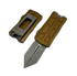 Microtech Exocet II, Double Action OTF Automatic Knife, Apocalyptic Finish, Tan 