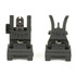 A.R.M.S. #71L Front and Rear Folding Polymer Sights, Black 