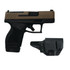 Taurus GX4, w/ Holster & 3 Mags, 9MM, 3.06" Barrel, 13 Rds, Black/Troy Coyote Brown 