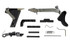 XTS Frame Kit, Complete Lower Parts Kit for Glock Gen 3 17/19/22/23/31/32, Black Finish 
