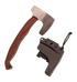 Stroup Knives Vikingwood Tomahawk, Wood Handle, Acid Etched Head 