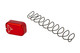 Taran Tactical Innovations GBP940C3, Base Pad Kit, Red Anodized