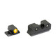 XS Sights R3D 2.0, Tritium Night Sight, Fits S&W M&P OR Full Size & Compact, Orange Front Outline, Green Tritium Front/Rear