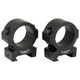 Warne Vapor Horizontal 30mm Medium Scope Rings, Matte Black, Fits Picatinny
