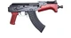 Pioneer Arms Micro Hellpup Pro Polish Red, 7.62X39MM, 7.00" Threaded Barrel, 30 RDs, Red Wood and Black