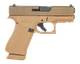 Glock 43X, 9mm, 3.41" Barrel, 15 RDs, Coyote Cerakote