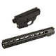 Grey Ghost Precision AR-10 Receiver Set, Receiver, Billet Lower/Upper w/ 15" M-LOK Handguard, Hard Coat Anodized Black