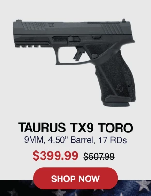 Taurus TX9 TORO Labor Day deal