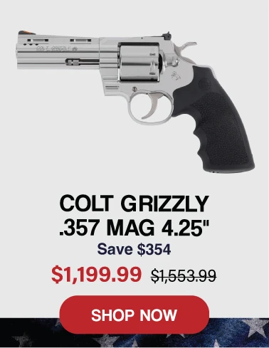 Colt Grizzly 357 Magnum 4.25-inch Labor Day deal