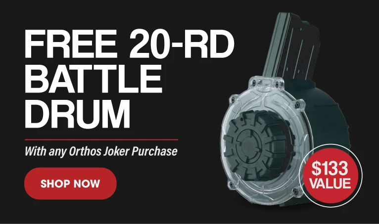 Free 20-round Battle Drum promotion