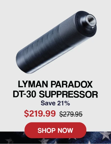 Lyman Paradox DT-30 suppressor Labor Day deal