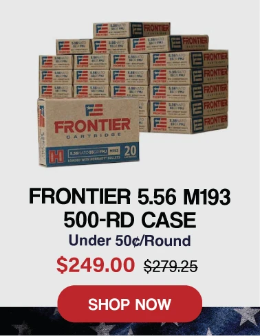 Frontier 5.56 M193 500-round case Labor Day deal