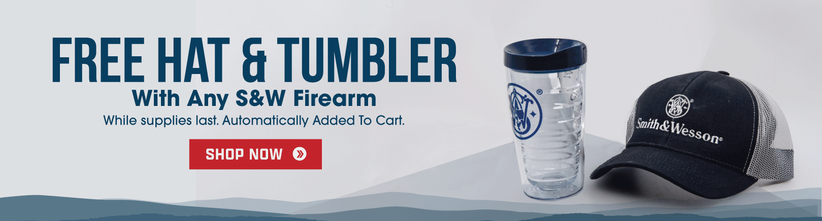 Free hat and tumbler with any S&W firearm