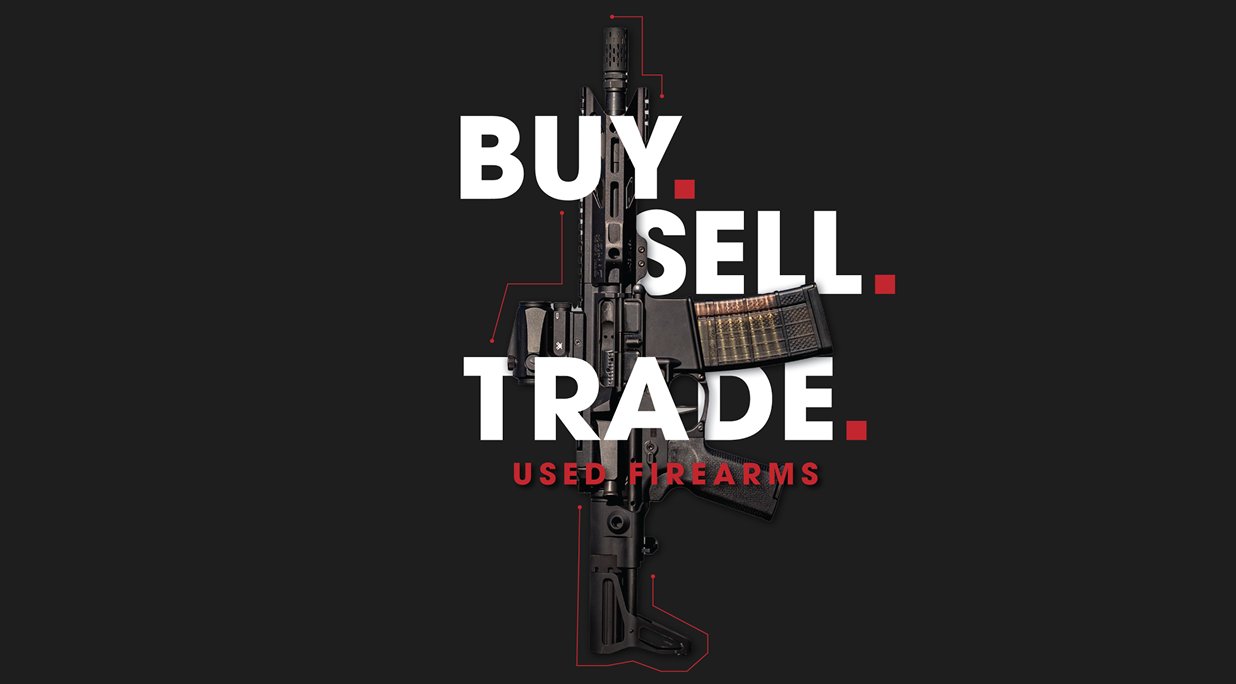 Buy. Sell. Trade. Used Firearms logo