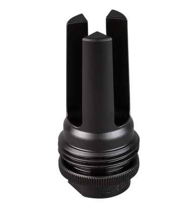 SilencerCo ASR Flash Hider, 13.5x1 LH tpi Threads, Black Steel