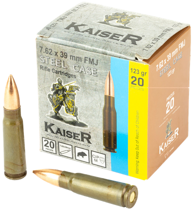 カートラベル7.62×39 RTG Parts Kaiser, 7.62X39, 123 Grain, Steel Case, Full Metal その他