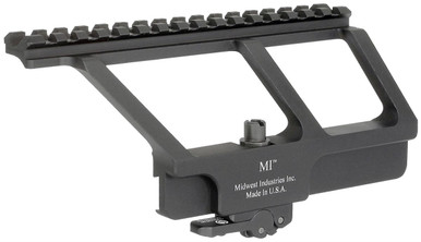 Midwest Industries MI AK Side Railed Scope Mount, Hardcoat Anodized