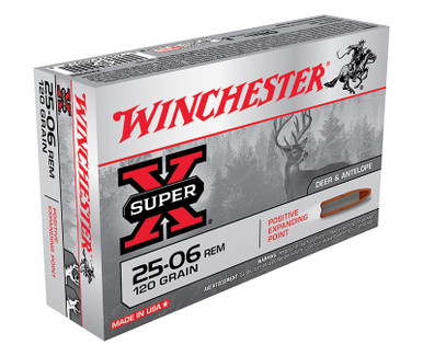 Winchester Super-X 25-06 REM, 120gr PEP, 20 Rounds