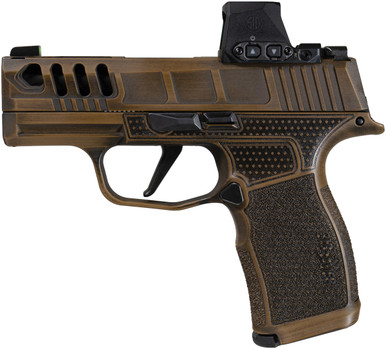 SIG Sauer X Debacle P365X, 9MM, RomeoX Red Dot, Brown Cerakote
