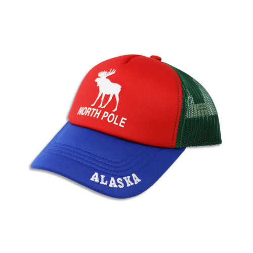 Red Blue and Green NPAK Moose Hat for Kids