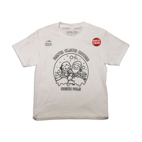 Chibi Santa Scribble Tee for Kids