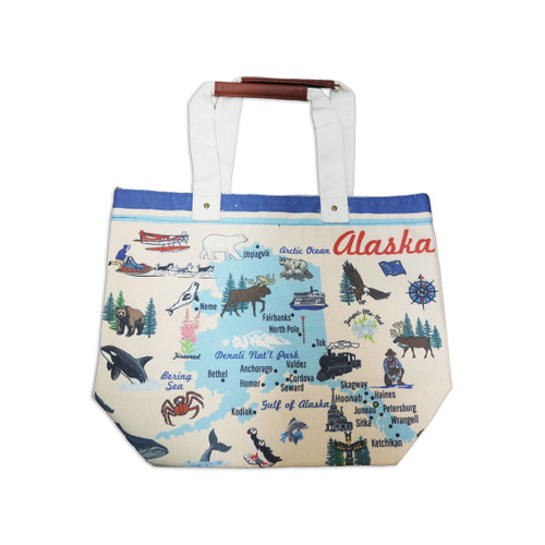 Alaska Icon Canvas Tote