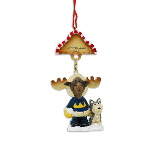 Dated Eskimoose Ornament