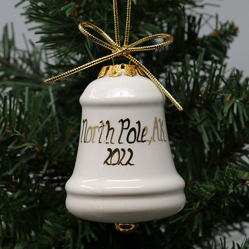 Dated North Pole Ornament by Reindeer Tracks