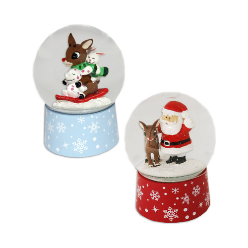 Small Rudolph Snow Globe