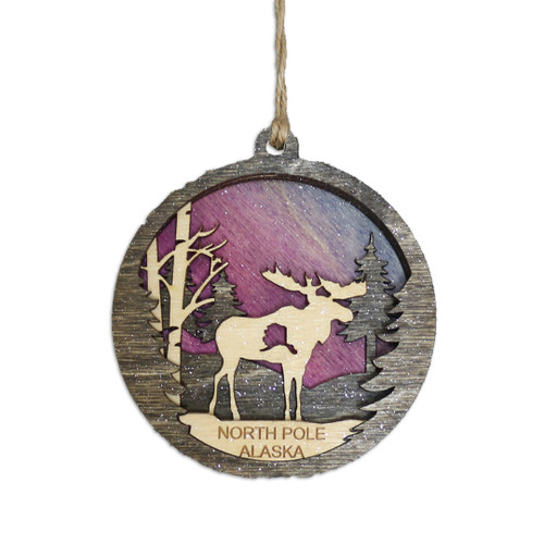 Moose Wood Cutout Ornaments by Bashor Blast