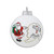 "North Pole Santa and Alaska State" Ball Ornament by Heart Gifts