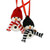 North Pole Snowman Ornament, Set of 2
