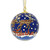 Cloissoné North Pole Santa Sleigh Ornament