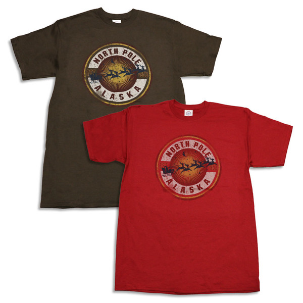 Distressed Flying Sleigh T-Shirt