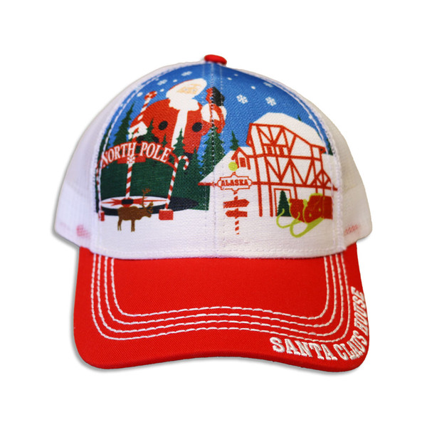 Mesh Santa Claus House Hat