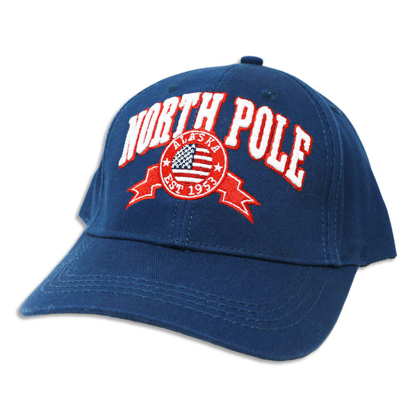 North Pole Alaska Flag Embroidered Hat