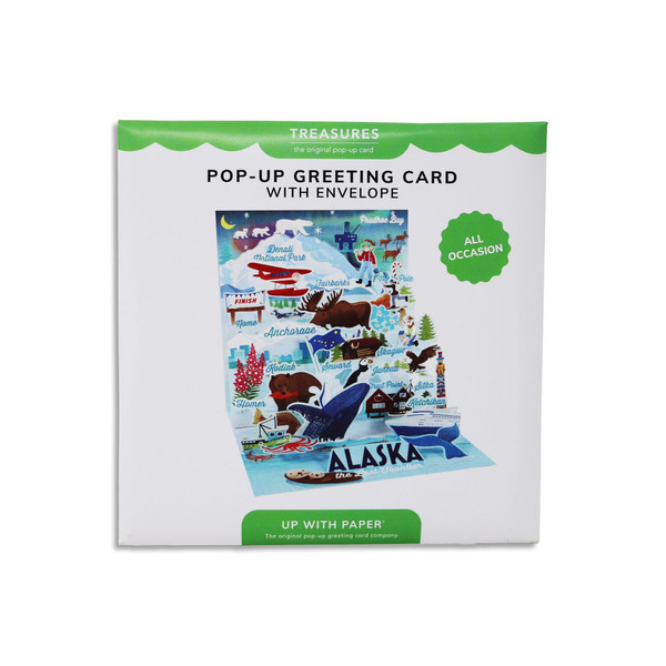 Alaska Pop-Up Greeting Card with Envelope