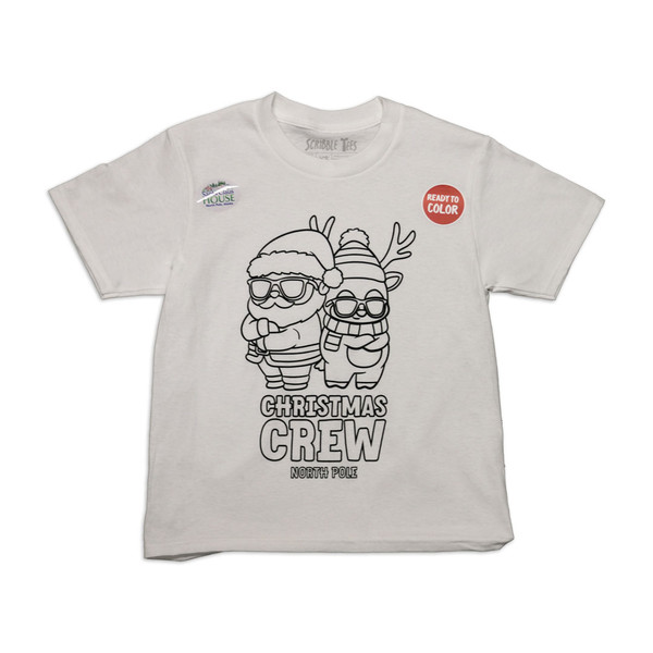 Christmas Crew Scribble Tee for Kids