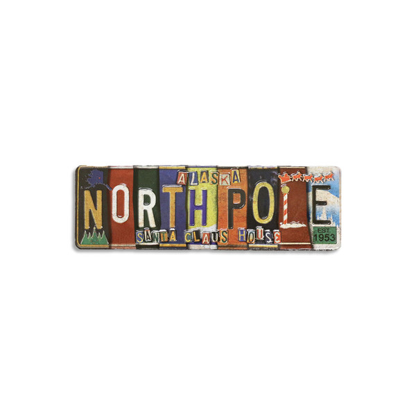 North Pole License Plate Magnet