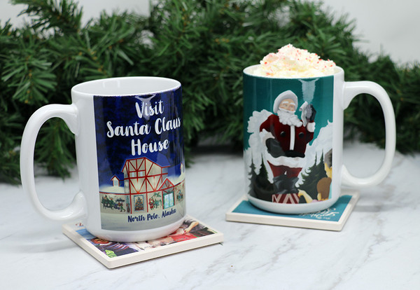 Santa Claus House Artwork Mug
