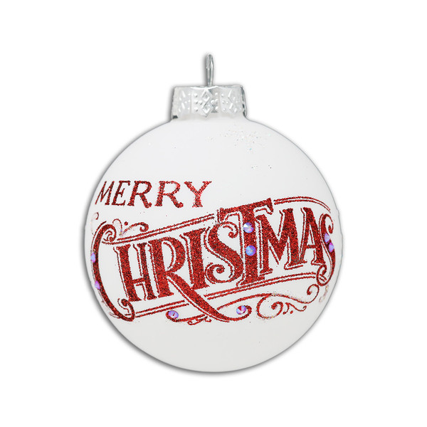 "Merry Christmas" Ball Ornament by Heart Gifts